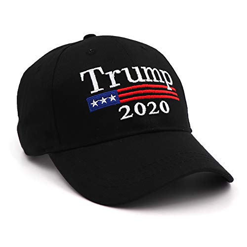 Made in USA Donald Trump Hat 2020 MAGA Keep America Great Camo Hat Adjustable Baseball Cap Hat (Black)