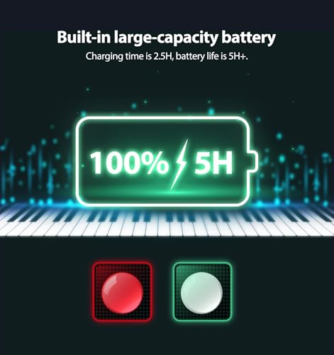 Image of MARVTOWN 88Keys Portable Flexible Roll Up Piano Keyboard,Foldable Electric Keyboard Piano with Speaker,108 Demo Songs,128 Tones,Earphone,MIDI,Type-C Charging For Beginners Travelling&Learning