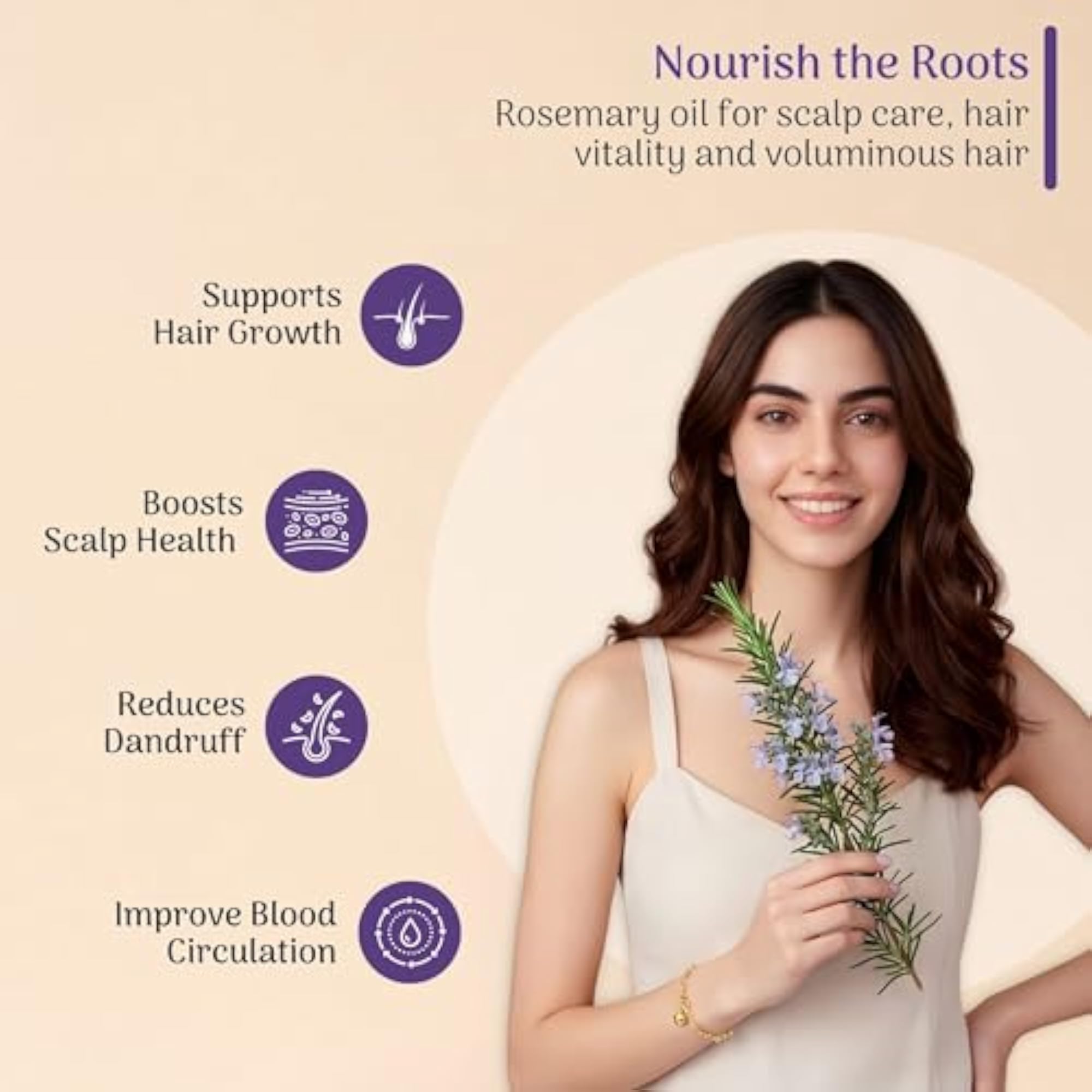 Rosemary Essential Oil for Hair Growth and Nourishment