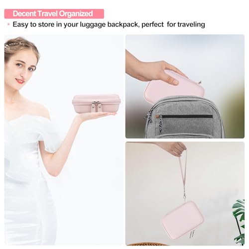 Image of Elonbo Carrying Case for Kodak Mini 2 Retro 2x3 inch P210R 4PASS Portable Photo Printer /Kodak Mini Shot 2 Retro C210R 4PASS 2-in-1 Instant Digital Camera, Mesh Bag fits Film Cartridge Photo Paper, Pink