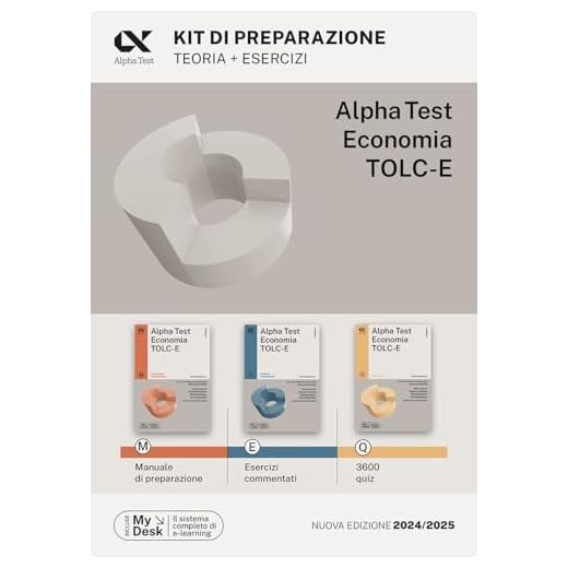 Alpha Test Economia TOLC-E - Kit di preparazione