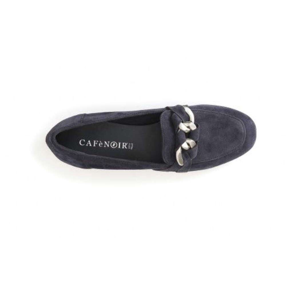 Cafè Noir C1EG6111 Mocassino in Pelle Scamosciata con Morsetto Catena