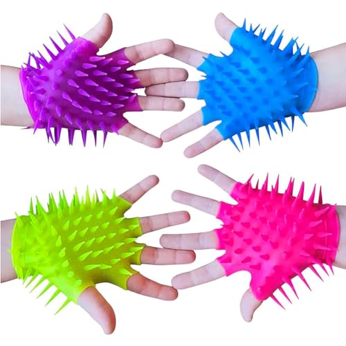 Juguetes Autismo 4 Piezas Guantes, Fidget Toy Juguetes Niños 5 6 7 8 9 10 11 12 Años Regalos Cumpleaños Niños Colegio,Juguetes Sensoriales Autismo,Ansiedad TDAH Add,Antiestres Adultos