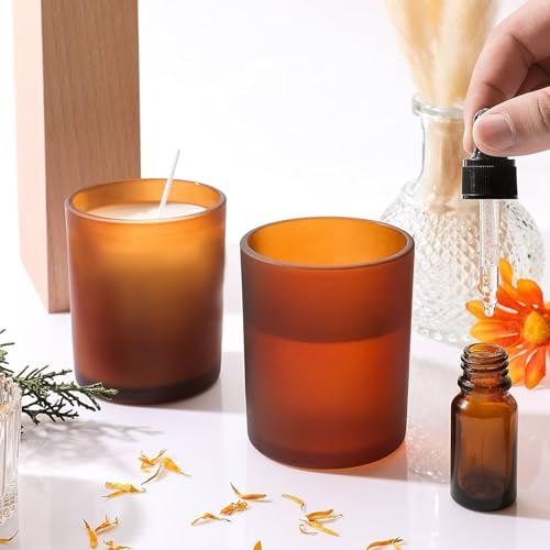 6-Pack Glass Candle Jars with Bamboo Lids (200ml), 3mm Thick-Walled Heat-Resistant Glass for Candle Making - Image 4