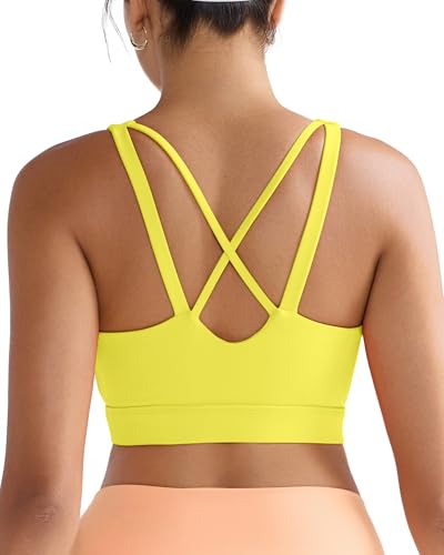 Image of RUNNING GIRL High Impact Sports Bras for Women, High Support Running Sports Bra Moulded Cup Strappy Sports Bras