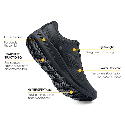 Image of Shoes for Crews Women's Slip-Resistant Work Sneakers - Comfortable, Lightweight, Water-Resistant & Non-Slip Safety Shoes for Women - Ideal for Food Service, Healthcare, Retail & More - Vitality II
