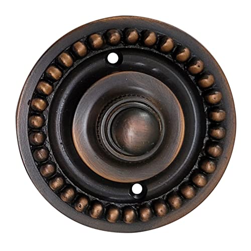 Adonai Hardware Dotted Brass Bell Push or Door Bell or Push Button - Oil Rubbed Bronze-image-48