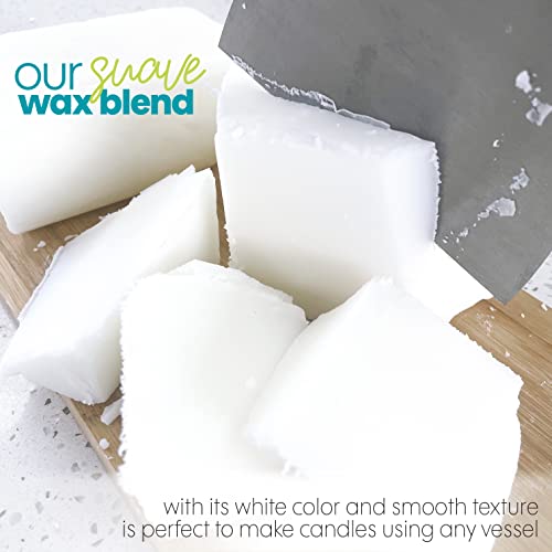 Direct Candle Supply - Paraffin Soy Container Wax Blend - 10 & 20 Lb - Soft Designed For High Fragrance Load Candles - Single Pour For Candle Making - Ships From Texas (10 Lb) #TOP2