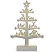 Produktbild WeRChristmas Rentier Baum Tisch Weihnachten Dekoration, Holz, 25 cm, weiß