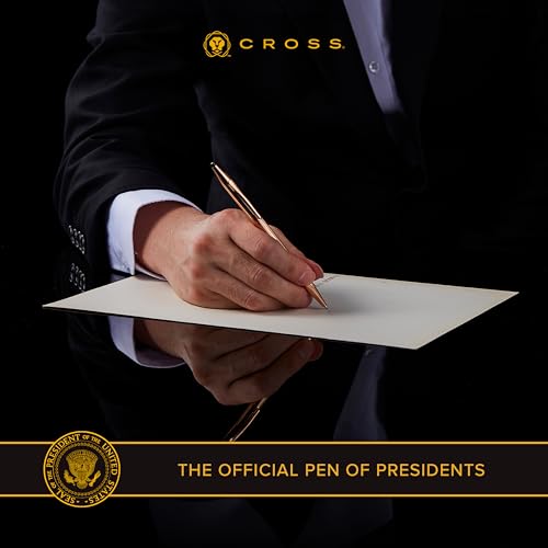 Image of Cross Century, Black, Ballpoint Pen and 0.7mm Pencil Set, with 23 Karat Gold Plated Appointments (250105WG)