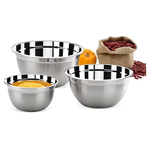 Conjunto de Tigelas Inox 3 Peças Suprema Brinox Aço Inox