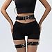 PRIOUTZ Women Punk Belts PU Leather Body Chain Waist Belt BDSM Lingerie Bondage Harness Goth Garter Belts