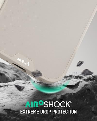 Image of Mous for iPhone Air Case, Compatible with MagSafe - Limitless - Protective Magnetic Cover for iPhone Air - Shockproof, Full Camera Protection, Anti-Scratch Back, Stone