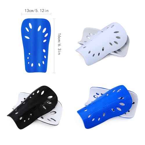 3 Pares de Canilleras de Fútbol, Ligera y Transpirable para Adultos y Jóvenes, Protección para Pantorrillas miniatura 2