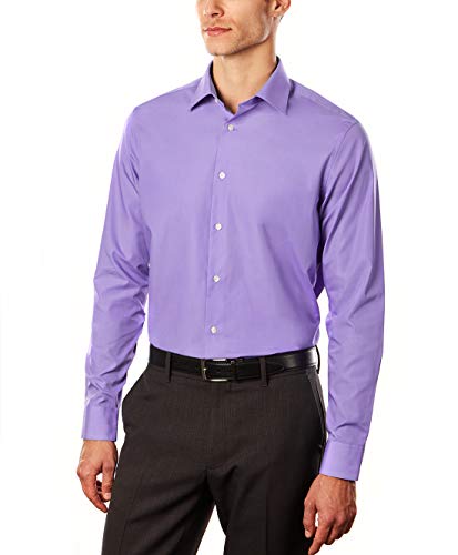 Image of Arrow 1851 Men's Dress Shirt Poplin (Available in Regular, Fitted, Slim, and Extreme Slim Fits)