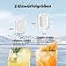 Eiswürfelmaschine, Acmeenjoy Eiswürfelbereiter Ice Maker 9 Eiswürfel in 6-8 Minuten, 12 KG in 24 H, Selbstreinigende Eiswürfelmaschine Kleine für Küche, Büro, Bar und Party