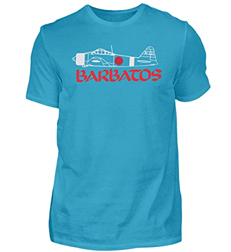 T-shirt Barbatos haut de gamme turquoise en maille supérieure