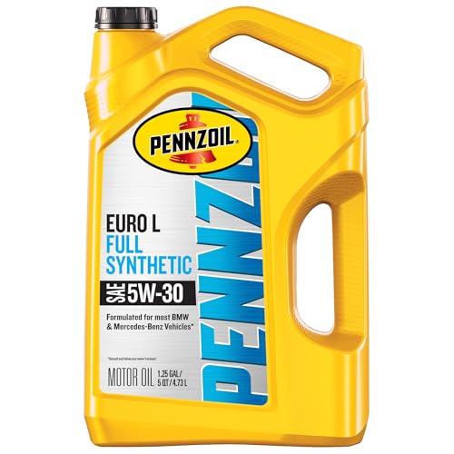 Image of Pennzoil Platinum Euro L Full Synthetic 5W-30 Motor Oil, 5 Quart