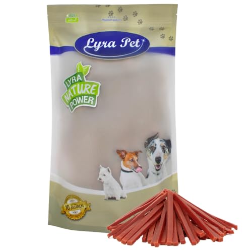 Lyra Pet® 1 kg Entenbruststreifen | Kausnack von der Ente | Leckerli auch für Welpen und ältere Hunde | Idealer Belohnungs- und Trainingssnack | Gut verträglich | Wiederverschließbar