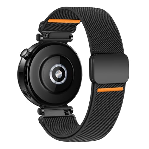 Image of Elastic Nylon Bands for Garmin Venu 3S 2S /Venu 4 41mm /Vivoactive 4S /Vivomove 3S /Forerunner 265S /255S Band Women,18mm Quick Release Magnetic /Parachute Buckle Stretchy Nylon Sport Watch Strap