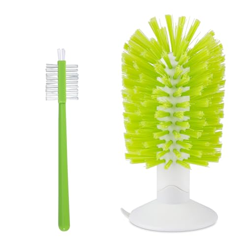 Image of 2pcs Turtle Shell Cleaning Brush, Turtle Scrub Brush with Suction Cup Tortoise Scratcher Supplies Exfoliate Scratcher for Tortoise Aquarium Tank Accessories (Green)
