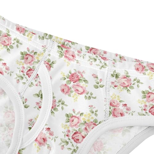 Boys' Exclusive Briefs Toddler Underwear 95% Combed Cotton Boxerbriefs 2T Floral Pattern 634