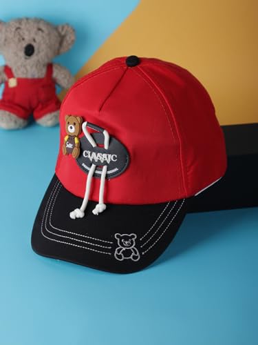 Image of PASSION PETALS Summer Dino Rockstar Baseball Cap for Kids Boys and Girls 2-4Years