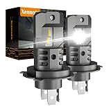 Xenooto 2023 Upgraded H4 LED Headlight Bulb Motorcycle, 3X Brightness H4 HS1 9003 HB2 High Low Beam