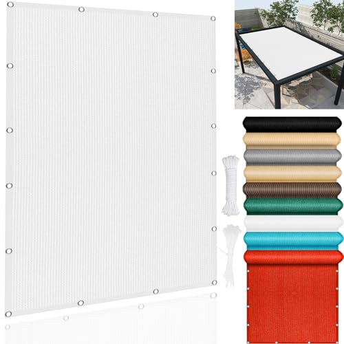 JFGCTYHXY Malla de sombreo, Resistente a la Intemperie y Duradero. Proporciona Sombra Perfecta for porches Jardines. Malla de for Exteriores. Protección Solar(Light Grey,220x700cm)