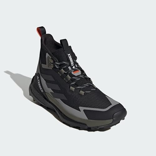 adidas Tênis de caminhada masculino Terrex Free Hiker 2 GTX, Cblack/Carbon/Olistr, 43