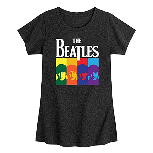 HYBRID APPAREL - The Beatles - Group Colorblock - Girls Toddler and Youth Short Sleeve T-Shirt