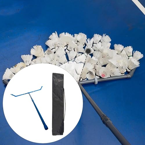 QSTDGVPW Badminton Shuttlecock Collector Gatherer Sweeper Sweeping Machine for Court Venues, Blue