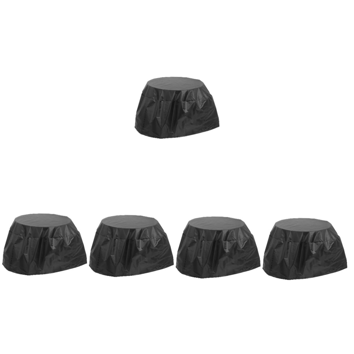 Abaodam 5 Pezzi Copertura Impermeabile Barbecue Copertura Protettiva Per Barbecue Griglia a Carbone Accessorio Per Barbecue Cappa Di Protezione Della Griglia Panno Oxford Black