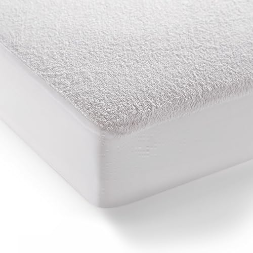 Threadmill Premium Waterproof Mattress Protector for Twin Size Bed- Soft Terry Top, Cooling, Noiseless, Machine Washable, Fitted Mattress Cover with Deep Pockets to Fit 8-20 inch Mattress