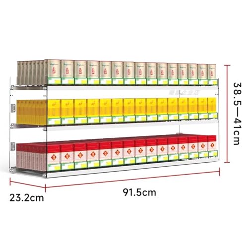 Poussoirs automatiques pour vitrine transparente de magasin
