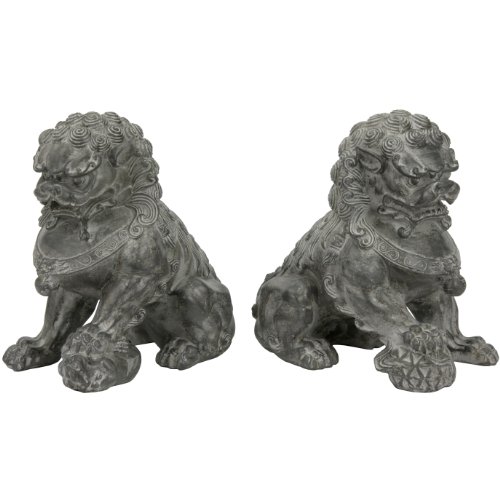 Estatua Fu Dog Sentado de 9 pulgadas miniatura 2