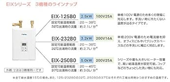 Amazon | イトミック 電気瞬間温水器 単相100V2.5kW 超小型電気