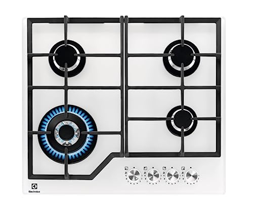 Electrolux placa gas 60cm 4 fuegos blanca KGG64362W