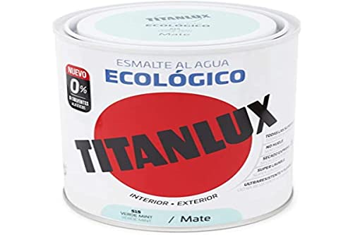TITANLUX 02T051534 Esmalte Ecológico, Verde Mint, 750 ml