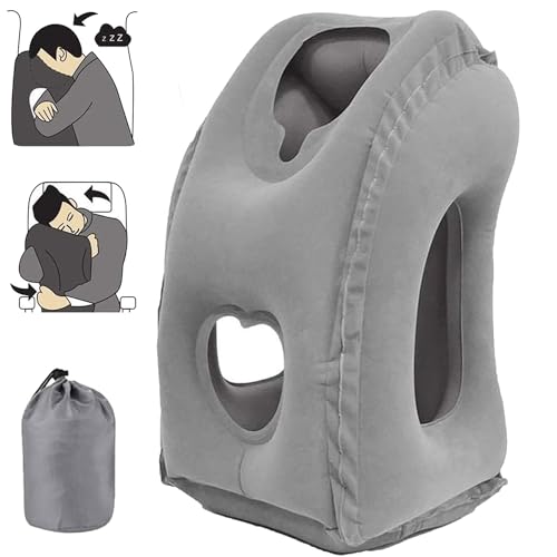 HANNEA-Travel-Pillow-for-Air-plane-Inflatable-Travel-Pillow-Inflatable-Neck-Air-Pillow-for-Sleeping-Support-Head-Chin-Neck-and-Lumbar-Avoid-Neck-Shoulder-Pain-Comfortable-for-Airplane-Car HANNEA® Travel Pillow for Air-plane, Inflatable Travel Pillow, Inflatable Neck Air Pillow for Sleeping, Support Head, Chin, Neck and Lumbar, Avoid Neck & Shoulder Pain, Comfortable for Airplane, Car