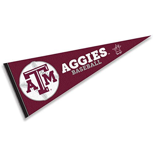 College Flags & Banners Co. Texas A&M Aggies Baseball Pennant Full Size
