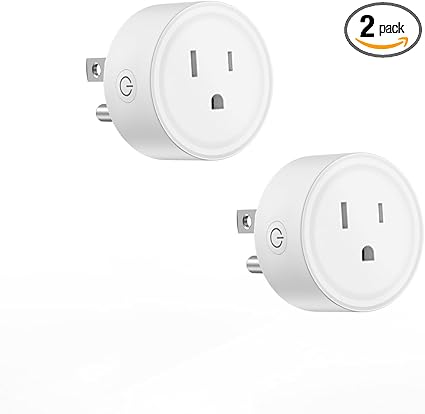 Smart Mini Plug WiFi Outlet Compatible with Alexa and Google Home Remote.