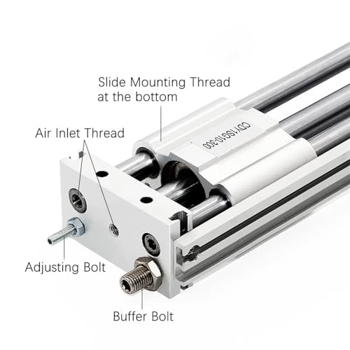 Cylindre sans tige magnétique course 150mm alésage 10mm
