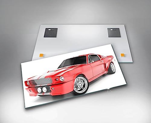 Image verre colore moderne Wallfluent 120x60cm pour dynamiser un mur blanc vide - 2