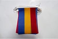 Vista 139 de Guatemala 19.7 ft BUNTING Flag 20 banderas 9'' x 6'' - Banderas de cuerda guatemalteca 5.9 x 8.3 in - AZ FLAG