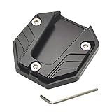 Universal Motorrad Seitenständer Unterstützung Fuß-Verbreiterung Ständer Platte Ständer Verlängerung Pad CNC Aluminium Motorrad Ständer Pad Fuß Seite Stehen Vergrößern Ständer Verlängerung Pad