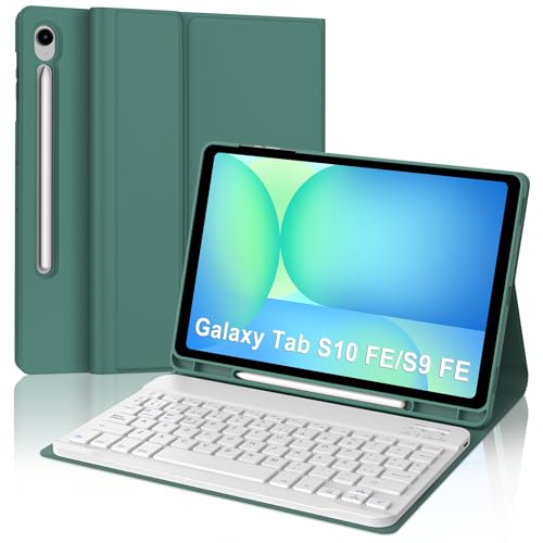 Funda teclado Samsung Tab S10 FE / S9 FE 10.9 con Bluetooth desmontable y letra Ñ española