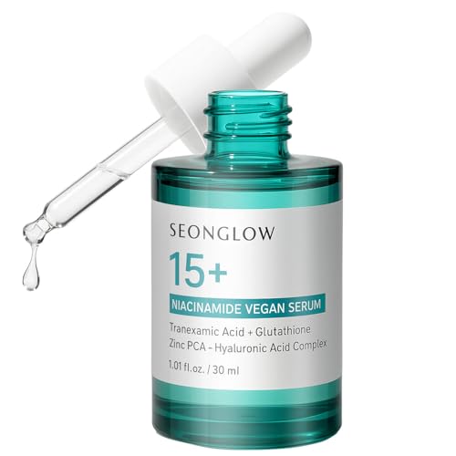 SEONGLOW 15% Vegan Niacinamide+ 3% Tranexamic Acid Serum: Korean Skin Care Niacinamide serum - Pore...