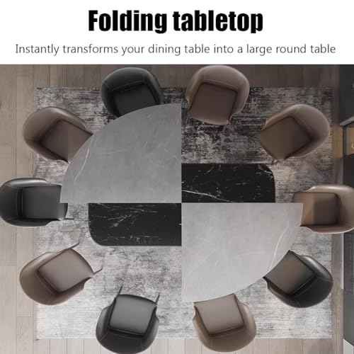 Table ronde pliable portable sans pieds à 4 plis de rechange