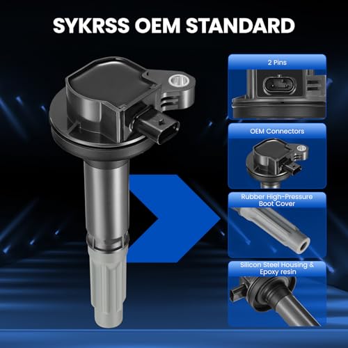 Image of 8 Ignition Coils Pack - Fix Misfires for Ford F-150 & Mustang 5.0L V8 (2016-2017) - Repl. UF824 /FR3Z12029A /DG561